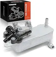 A-Premium Oil Cooler Replacement for BMW 3 Series 2017-2019 2 Series 4 Series, 2.0L, With Thermostat