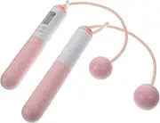 VANZACK 1 Pair Skipping Rope Trainer Pulley Jump Dumbbell Ropeless No Rope Cable Battle Ropes Straps Cordless Skip Rope Lat Fitness Workout Stuff Pink Abs