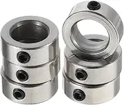uxcell 6pcs 8mm Shaft Lock Collar T8 Lead Screw Lock Ring, Stainless Steel Set Screw Collars