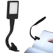 LED Book Reading Light Lamp USB Rechargeable Flexible Clip On Bed Desk Table