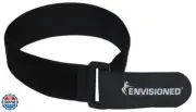 Reusable Cinch Straps 2" x 100" - 2 Pack - Hook and Loop Straps (Black)