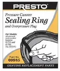 Presto 09985 Pressure Canner Sealing Ring With Automatic Air Vent - Quantity 1