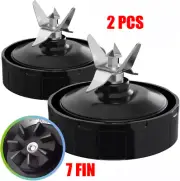 2Pack~Replacement Extractor Blade For Nutri Ninja 7Fin Auto iQ BL480/482/640/642