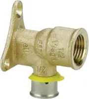 Viega - PEX Press 90° Elbow - Drop Ear - 3/4" Press x 1/2" FPT - Bronze