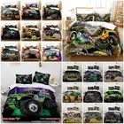 Monster Jam Trucks Duvet/Doona Cover Bedding Set+Pillowcase Single Double Queen