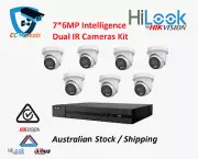 HiLook 7 x6MP IPC-T262H-MU Camera with IntelliSense, Built-in Mic, 8CH 4K NVR