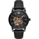 Emporio Armani/ 時光齒輪機械腕錶-全黑/ AR60012
