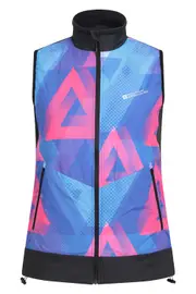 Chaser Printed Womens Padded Cycling Gilet