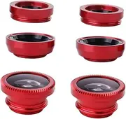 NAMOARLY 2 Sets Multipurpose Phone Camera Lens Wide Angle Macro Fisheye Lens with Clip for Flower Landscape Photography Includes Microfiber Bag for Cleaning and Storage