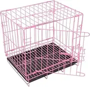 SUPVOX Small Dog Crate Foldable Pet Cage Metal Wire Cat Carrier Cat Rabbit Cage Easy Assembly Indoor Outdoor