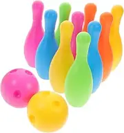 Kisangel Lightweight Bowling Toys Boys and Girls Party Games Develop Hand-Eye Coordination Random Color