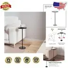 Compact 9.9" Round Metal Side Table - Modern Accent for Cozy Spaces
