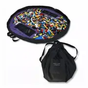 Lay-n-Go LIFESTYLE (44") Toy Play Mat & Drawstring Storage Bag, LEGO Cleanup