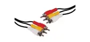 3 RCA Male to 3 RCA Male Composite Cable - 3M