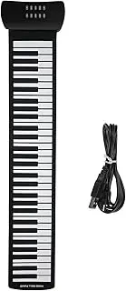 Nutriess Hand Roll Piano 61 Key Silicone Rechargeable Electric Keyboard Musical Instrument Foldable Design for Music Practice