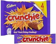 Original Cadbury Crunchie Chocolate Bar Pack Cadbury Crunchie Imported from The UK England The Best of British Honey Comb Coated in Chocolate Original Cadbury Crunchie Bar