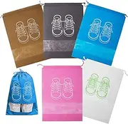 [zrfgbxim] 10 Pcs Shoe Bags for Travel Shoe Bags, Shoe Storage Bags, Shoe Bags for Storage, Drawstring Shoes Storage Bags, Portable Dustproof Shoes Bags, Non-Woven Shoe Packing Organizer for Daily,