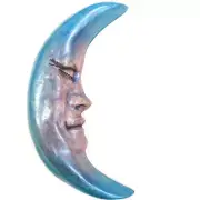 Weatherproof Moon Indoor & Outdoor Moon Sculpture, Handmade Garden, Yard Art