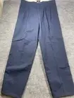 Dockers Pants Men 34x34 Blue Signature Khaki Classic Stretch Fit Pleated Lux New
