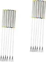 Alipis Sturdy 12pcs Fruit Picks Forks Elegant Cutlery Set for Fondue Smooth Surface Forks for Hotel Cafe Home Random
