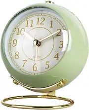 Silent Alarm Clock Non-Ticking Tabletop Kids Room Battery Operated Backlight HD Glass