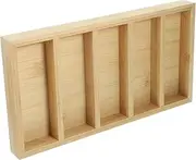 [BATHVEVE] Bamboo Sunglasses Storage Organizer Tray Compartment Eyeglass Display Holder Sunglass Rack for Tidy Stylish Organizer for Eyewear Collection