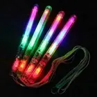 12x LED Wand Light Glow In Dark Flashing Changing Colour Glowsticks Party Flash