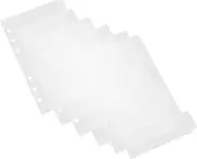 jojofuny 6pcs Transparent Acrylic Loose Leaf Binder Cover Clear Planner Shell for Notebooks Versatile DIY Journal Organizer and Easy to Clean for Stationery Collection