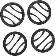 Sosoport 4pcs Speaker Grill Cover: 2 Inch Mesh Round Tweeter Protective Covers Guard For Car Audio Systems Dustproof Design For Music Lovers Automotive Accessories