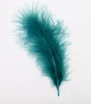 30 Pcs MARABOU PLUMAGE Feathers 2-5" Color : Hunter Green