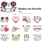 LINE日本貼圖代購 SHOBOI貓 LOVE 動態貼圖24張 滿滿的愛 可愛搞笑《IKAIMEER貼圖》