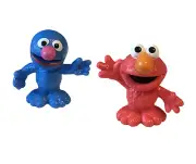 Playskool Sesame Street Elmo Grover 3" Figures New Loose