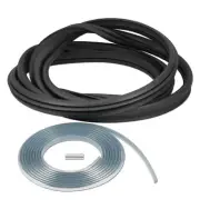 (1973-91) Windshield Weatherstrip - Deluxe - Chrome Lock Strip