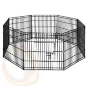 i.Pet 24" 8 Panel Pet Dog Playpen Puppy Exercise Cage Enclosure Fence Play Pen