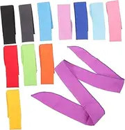 Kisangel 12pcs Ice Scarf Workout Cooling Scarf Neck Ice Collar Cooling Neck Wrap Summer Cooling Bandana Cool Tie Soaked Outdoor Neck Wrap Ties Neck Cooling Towel Polyester Cotton