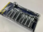 Gearhead GH4257 1/2" Drive SAE & Metric Deep Socket Set, 11-Piece