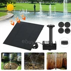 1.8W Solar Pond Pump Power Fountain Submersible Water Garden Pool Feature Tank