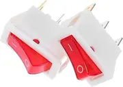 FELTECHELECTR 2 Pcs Water Dispenser Switch Boat Toggle Switch with Lighte On Off Switch Toggle Switch Replacement Toggle Switch for Auto Small Switch Lighted Rocker Toggle Switch Plastic