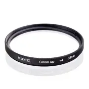 58mm +4 High Definition Close Up Macro Lens Sony Canon Nikon DSLR + FREE Pouch