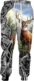 [Neeisj] Hunting Sweatpant 3D Print Deer Trousers Men Women Harajuku Jogging Pant Streetwear Casual Pant