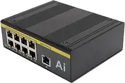 Tihebeyan Ethernet Network Switch of 9 Ports Resistant with Port Insulation Support for Rail Traffic