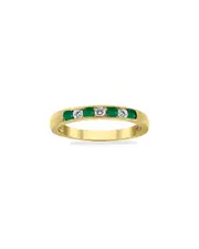 Gem Spark 14K 0.66 ct. tw. Diamond & Emerald Ring