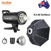 Godox SK400II 400W 2.4G Studio Flash Strobe Head + 90cm Octagon Softbox