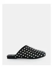 [Novo Shoes] Zasper Flat Mules in Black