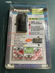 Vtg Panasonic RN-302 Portable Micro Cassette Voice Activated Recorder/Player