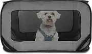 Dog Travel Crate Foldable Pop Up Dog Crate with Storage Bag 36.6×20.5×20.5 Inch Travel Pet Kennel Small Dog Tent Crates Cage Portable Puppy Seat Kennel for Indoor Outdoor Puppy Cat PoUYWH(银灰色)