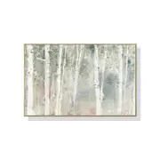 GGP Wall Art 70Cmx100Cm Forest Hang Painting Style Gold Frame Canvas