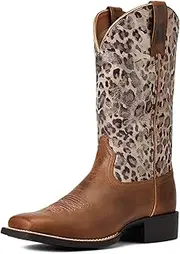 [ARIAT] Women's Round Up Wide Square Toe Western Boot, One Size
