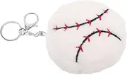 [LIFKOME] Adorable Flush Sports Ball Keychain Bag Pendant Soft Plush Stuffed Sports Ball Hanging Adornment for Backpacks Handbags Baseball
