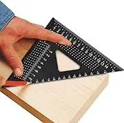 Woodworking Square | Precision Triangle Ruler | High Precision Triangle Square Ruler with Double Scale for Woodworking, Layout, Carpentry, Construction, Welding